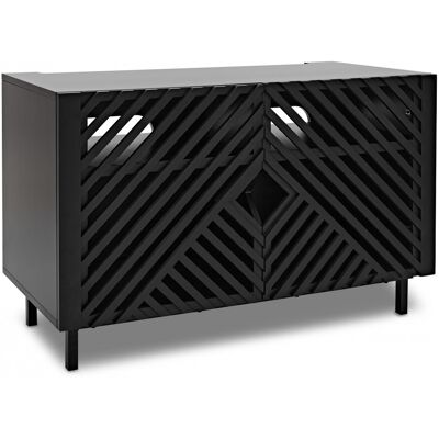 AVCOM Small TV Cabinet Black Custom Bundle AVCOM Small TV Cabinet Black Custom Bundle