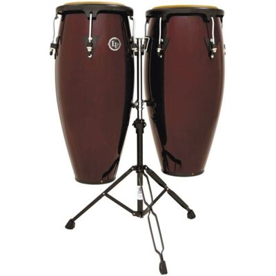 Latin Percussion LP City Wood Conga Set 11 & 12 Dark Wood LP801052 Latin Percussion LP City Wood Conga Set 11 & 12 Dark Wood LP801052