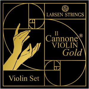 Larsen Strings Larsen Il Cannone Gold Violin String Set 4/4 Size Larsen Strings Larsen Il Cannone Gold Violin String Set 4/4 Size