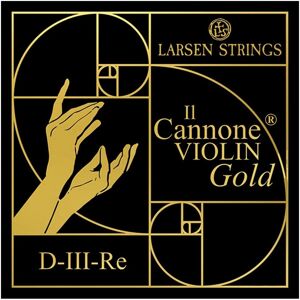Larsen Strings Larsen Il Cannone Gold Violin D String 4/4 Size Larsen Strings Larsen Il Cannone Gold Violin D String 4/4 Size