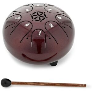 Gear4music Life 5" Steel Tongue Drum 8 Notes C Major Chestnut Gear4music Life 5" Steel Tongue Drum 8 Notes C Major Chestnut