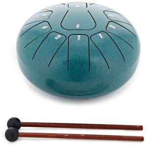 Gear4music Life 8" Steel Tongue Drum 11 Notes F Major Malachite Gear4music Life 8" Steel Tongue Drum 11 Notes F Major Malachite