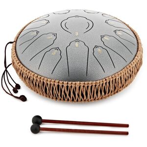 Gear4music Life 12" Steel Tongue Drum 15 Notes D-Major Meteorite Gear4music Life 12" Steel Tongue Drum 15 Notes D-Major Meteorite