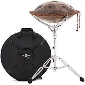 Gear4music Life Handpan 10 Notes D Kurd with Adjustable Stand Bronze Gear4music Life Handpan 10 Notes D Kurd with Adjustable Stand Bronze