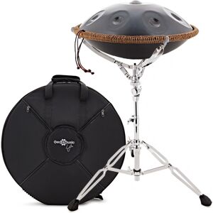 Gear4music Life Handpan 9 Notes D Kurd with Adjustable Stand Black Gear4music Life Handpan 9 Notes D Kurd with Adjustable Stand Black