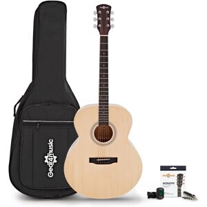 Jumbo Acoustic Guitar & Accessory Pack by Gear4music Natural Jumbo Acoustic Guitar & Accessory Pack by Gear4music Natural