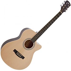 Single Cutaway Acoustic Guitar by Gear4music Natural Single Cutaway Acoustic Guitar by Gear4music Natural