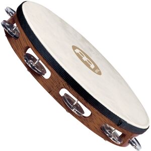 Meinl Percussion Headed Wood Tambourine Steel Jingles TAH1AB Meinl Percussion Headed Wood Tambourine Steel Jingles TAH1AB