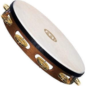 Meinl Percussion Headed Wood Tambourine Brass Jingles TAH1BAB Meinl Percussion Headed Wood Tambourine Brass Jingles TAH1BAB