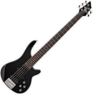 Chicago 5 String Bass Guitar by Gear4music Black Chicago 5 String Bass Guitar by Gear4music Black