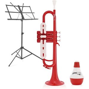 playLITE Hybrid Trumpet Beginner Pack by Gear4music Red playLITE Hybrid Trumpet Beginner Pack by Gear4music Red