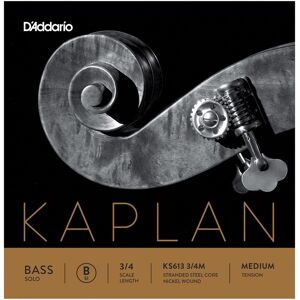 DAddario Kaplan Solo Double Bass B String 3/4 Size Medium DAddario Kaplan Solo Double Bass B String 3/4 Size Medium