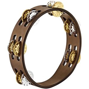Meinl 2 Row Tambourine Hammered Jingles Walnut Brown Meinl 2 Row Tambourine Hammered Jingles Walnut Brown