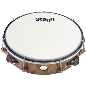 Stagg 12" Tambourine Wood Finish Stagg 12" Tambourine Wood Finish