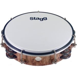 Stagg 8" Tambourine - Two Jingles Wood Finish Stagg 8" Tambourine - Two Jingles Wood Finish