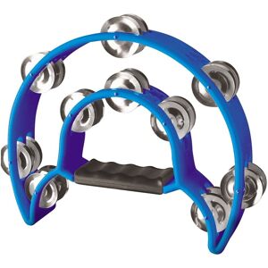 Stagg Cutaway Tambourine 20 Jingles Blue Stagg Cutaway Tambourine 20 Jingles Blue