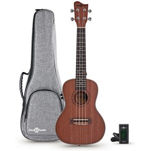 Sapele Concert Electro-Ukulele Pack by Gear4music Sapele Concert Electro-Ukulele Pack by Gear4music