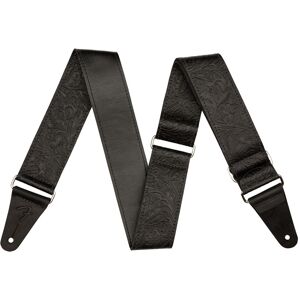 Fender Tooled Leather 2" Strap Black Fender Tooled Leather 2" Strap Black