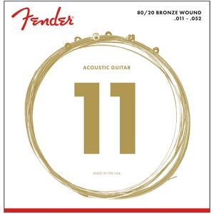 Fender 80/20 70CL Bronze Ball End Acoustic Strings 11-52 Fender 80/20 70CL Bronze Ball End Acoustic Strings 11-52