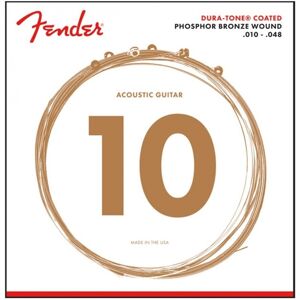 Fender 860XL Phosphor Bronze Dura Tone Coated Acoustic Strings 10-48 Fender 860XL Phosphor Bronze Dura Tone Coated Acoustic Strings 10-48