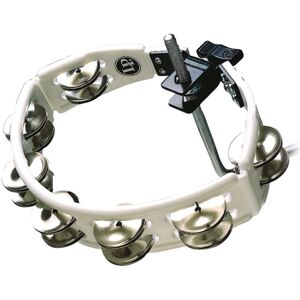 Latin Percussion LP White Cyclops Tambourine Steel Jingles Latin Percussion LP White Cyclops Tambourine Steel Jingles