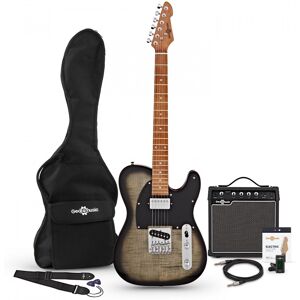 Gear4Music Knoxville Select Electric Guitar HS + Amp Pack Trans Black Gear4Music Knoxville Select Electric Guitar HS + Amp Pack Trans Black