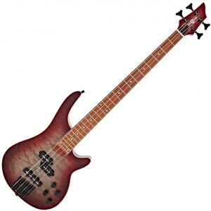 Chicago Select Bass Guitar by Gear4music Reverse Red Burst Chicago Select Bass Guitar by Gear4music Reverse Red Burst