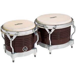 Latin Percussion LP Matador Wood Bongos Dark Brown Chrome Hardware Latin Percussion LP Matador Wood Bongos Dark Brown Chrome Hardware