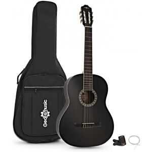 Classical Guitar Pack Black by Gear4music Classical Guitar Pack Black by Gear4music