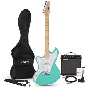 Gear4Music Seattle Left Handed Electric Guitar + Amp Pack Seafoam Green Gear4Music Seattle Left Handed Electric Guitar + Amp Pack Seafoam Green