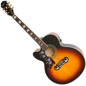 Epiphone J-200 EC Studio Left Handed (EJ-200SCE) Vintage Sunburst Epiphone J-200 EC Studio Left Handed (EJ-200SCE) Vintage Sunburst