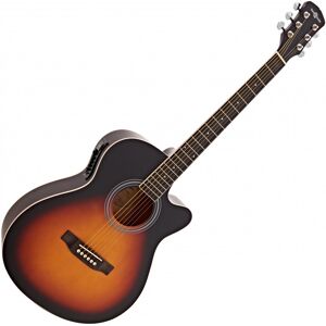 Single Cutaway Electro Acoustic Guitar by Gear4music Sunburst Single Cutaway Electro Acoustic Guitar by Gear4music Sunburst