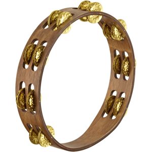 Meinl Vintage 2 Row Wood Tambourine Walnut Brown Meinl Vintage 2 Row Wood Tambourine Walnut Brown