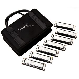 Fender Blues Deluxe 7 Piece Harmonica Set with Case Fender Blues Deluxe 7 Piece Harmonica Set with Case