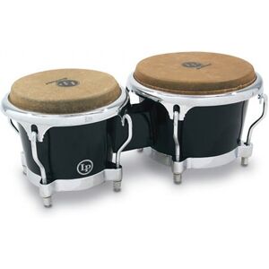 Latin Percussion LP Fiberglass Bongos Black Chrome Hardware Latin Percussion LP Fiberglass Bongos Black Chrome Hardware