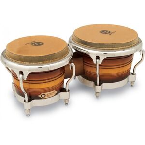 Latin Percussion LP Generation II Wood Bongos Matte Sunburst Chrome Hardware Latin Percussion LP Generation II Wood Bongos Matte Sunburst Chrome Hardware