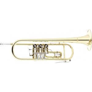 Student Rotary Trumpet with Trigger by Gear4music Gold Student Rotary Trumpet with Trigger by Gear4music Gold