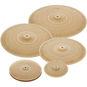 5pc Low Volume Cymbal Pack by Gear4music Gold 5pc Low Volume Cymbal Pack by Gear4music Gold