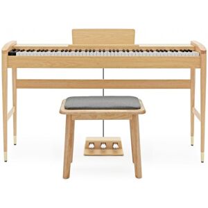 Gear4Music Keynote Contemporary Digital Piano with Bluetooth Light Oak Stool Pack Gear4Music Keynote Contemporary Digital Piano with Bluetooth Light Oak Stool Pack