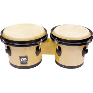 Performance Percussion Bongos Natural Wood Black Hardware Performance Percussion Bongos Natural Wood Black Hardware