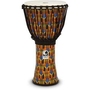 Toca Percussion Toca 12" Djembe Freestyle Rope Tuned Kente Cloth Toca Percussion Toca 12" Djembe Freestyle Rope Tuned Kente Cloth
