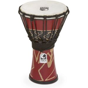 Toca Percussion Toca 7" Djembe Freestyle Rope Tuned Bali Red Toca Percussion Toca 7" Djembe Freestyle Rope Tuned Bali Red