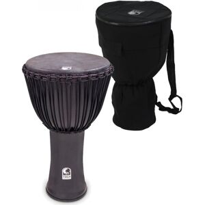 Toca Percussion Toca 14" Djembe Freestyle Rope Tuned Black Mamba with Bag Toca Percussion Toca 14" Djembe Freestyle Rope Tuned Black Mamba with Bag