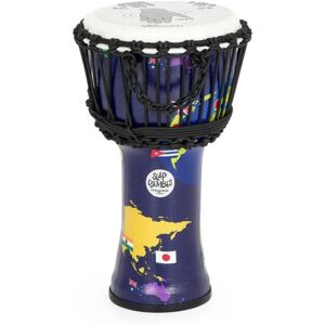 Percussion Plus Slap Djembe Rope Tuned 8 inch World Map Percussion Plus Slap Djembe Rope Tuned 8 inch World Map