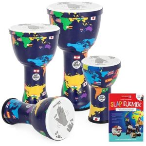 Percussion Plus Slap Djembe Pack Pre-Tuned 4 Mixed Player Pack World Map Percussion Plus Slap Djembe Pack Pre-Tuned 4 Mixed Player Pack World Map