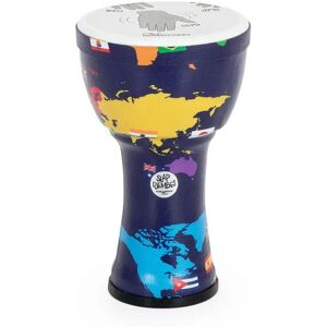 Percussion Plus Slap Djembe Pre-Tuned 7 inch Head World Map Percussion Plus Slap Djembe Pre-Tuned 7 inch Head World Map