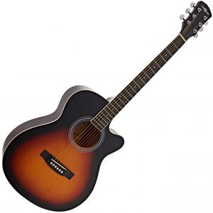 Single Cutaway Acoustic Guitar by Gear4music Sunburst Single Cutaway Acoustic Guitar by Gear4music Sunburst