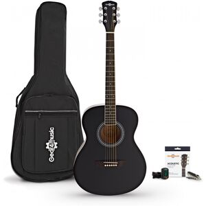 Student Left Handed Acoustic Guitar & Accessory Pack by Gear4music Black Student Left Handed Acoustic Guitar & Accessory Pack by Gear4music Black