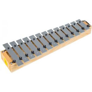 Studio 49 Nickel Plated 16 Note Diatonic Soprano Glockenspiel With Mallets Studio 49 Nickel Plated 16 Note Diatonic Soprano Glockenspiel With Mallets
