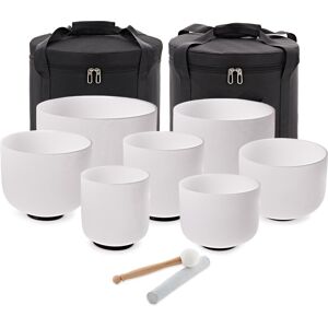 Gear4music Life Seven Piece Crystal Singing Bowl Set & Bags 432Hz Gear4music Life Seven Piece Crystal Singing Bowl Set & Bags 432Hz